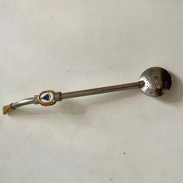 Metalen zuigbuisje voor maté thee beschikbaar voor biedingen