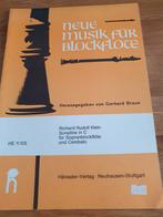 Muziek voor Blokfluit - Richard Rudolf Klein, Gebruikt, Klassiek, Overige soorten, Ophalen of Verzenden