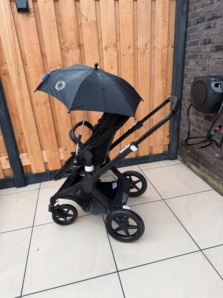 Bugaboo Fox 3 Zwart - Compleet!, Kinderen en Baby's, Kinderwagens en Combinaties, Gebruikt, Combiwagen, Bugaboo, Met reiswieg