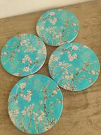 4 Onderzetters lindebloesem Vincent van Gogh  ∅ 10 cm, Huis en Inrichting, Keuken | Servies, Ophalen of Verzenden, Zo goed als nieuw
