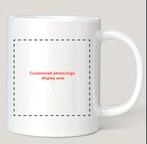 [NIEUW] Gepersonaliseerde koffiemok, Glas of Glazen, Verzenden, Keramiek, Nieuw