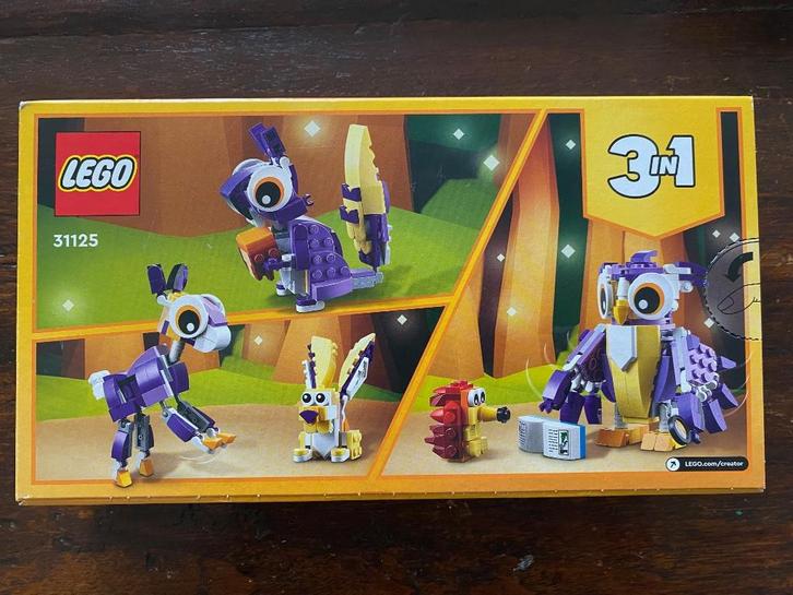 Lego Fantasy Forest Creatures 31125 vanaf €15, Kinderen en Baby's, Speelgoed | Duplo en Lego, Nieuw, Lego, Complete set, Ophalen of Verzenden