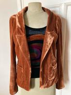 Mooie fluwelen blazer, Kleding | Dames, Bruin, Zo goed als nieuw, Jasje, Maat 36 (S)