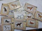 Borduurpatroon honden, 12 stuks, Hobby en Vrije tijd, Borduren en Borduurmachines, Ophalen of Verzenden, Gebruikt, Handborduren