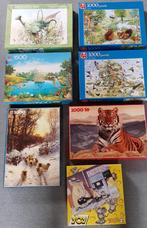 7 MOOIE DIEREN LEGPUZZELS 1000 STUKJES, Ophalen of Verzenden, 500 t/m 1500 stukjes, Zo goed als nieuw, Legpuzzel