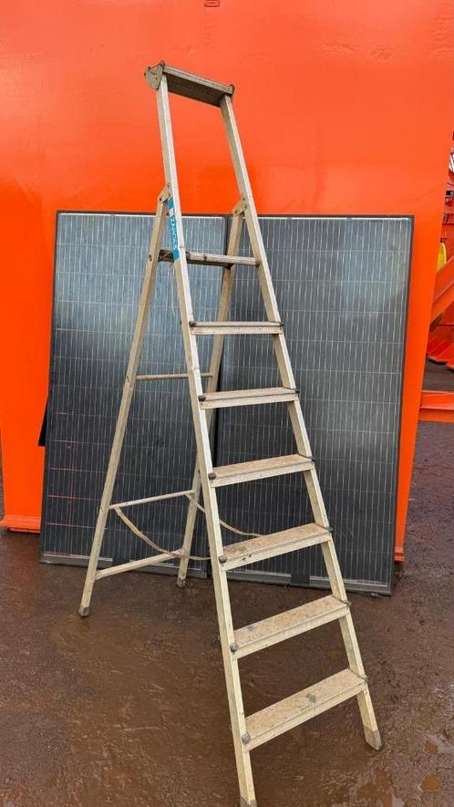 Zarges trap 7 treden, Doe-het-zelf en Verbouw, Ladders en Trappen, Gebruikt, Minder dan 2 meter, Ophalen