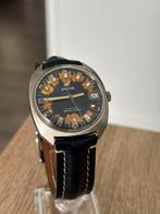 Enicar herenhorloge vintage, Sieraden, Tassen en Uiterlijk, Horloges | Heren, Seiko, Leer, Staal, Ophalen of Verzenden