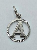 Zilveren Hanger Letter A, Sieraden, Tassen en Uiterlijk, Kettinghangers, Van Rijckevorsel, Overige voorstellingen, Verzenden, .