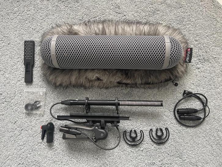 Stereo Microfoon Sennheiser MKH 418S P48U-3 + Windjammer, Muziek en Instrumenten, Microfoons, Zo goed als nieuw, Overige typen