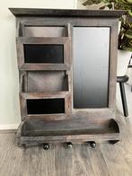 Hout houten bruinen wandrek wandmeubel kruidenrek rek muur, Ophalen of Verzenden, Gebruikt