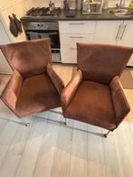 Leather Jess armchair, Ophalen, Gebruikt, 100 tot 125 cm, Leer