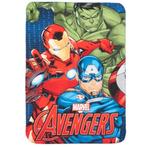 Avengers Fleece Deken - Hulk, Iron Man, Captain America, Overige kleuren, Nieuw, Ophalen of Verzenden, Deken of Dekbed