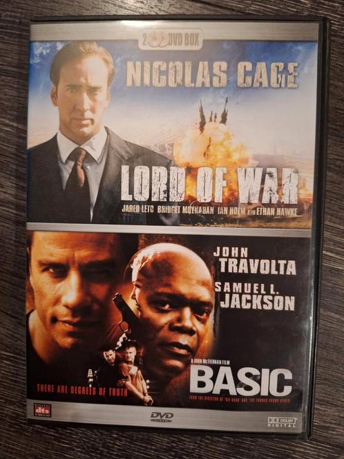Lord of War & Basic - 2 DVD Boxset, Cd's en Dvd's, Dvd's | Thrillers en Misdaad, Zo goed als nieuw, Actiethriller, Boxset, Vanaf 12 jaar