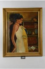 vintage schilderij ``Trennungsschmerzen`` scheiding 1968, Antiek en Kunst, Ophalen