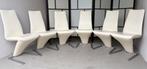 6 stoelen van Rolf Benz Type RB 7800, Huis en Inrichting, Ophalen of Verzenden, Gebruikt, Leer, Vijf, Zes of meer stoelen