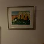 Zeefdruk Jan Cremer korenschoven groen, Antiek en Kunst, Kunst | Litho's en Zeefdrukken, Ophalen