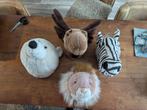 Grote stevige dierenkoppen van pluche muurdecoratie, Ophalen of Verzenden, Zo goed als nieuw, Overige typen