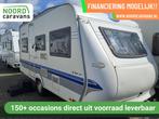 HOBBY DE LUXE 450 VOORTENT + LUIFEL + DWARSBED + FIETSENDR, Caravans en Kamperen, Caravans, Rondzit, Hobby, Bedrijf, 750 - 1000 kg