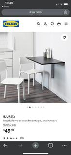 IKEA klaptafel voor wandmontage, Huis en Inrichting, 50 tot 100 cm, Rechthoekig, Zo goed als nieuw, Ophalen