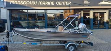 Qwest B421 aluminium sloep met Honda 20pk buitenboormotor  beschikbaar voor biedingen