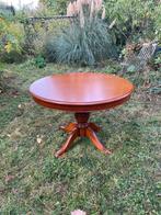 mooie ronde en stevige eetkamertafel (verlengbaar), Ophalen, Klassiek, Rond, 50 tot 100 cm