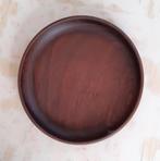 VINTAGE TEAKHOUTEN SCHAAL DEENS/SCANDINAVIË, Schaal, Rond, Ophalen of Verzenden, Zo goed als nieuw