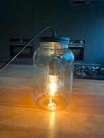 Glazen Pot Lamp - Country Stijl - Ophangbaar!, Huis en Inrichting, Lampen | Hanglampen, Ophalen, Zo goed als nieuw, Glas, Minder dan 50 cm