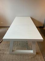 Witte tafel, afmeting 2.20 x 90, hoogte 75, Huis en Inrichting, Tafels | Eettafels, 50 tot 100 cm, Rechthoekig, Ophalen of Verzenden