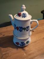 Boerenbont theepot met theelichtje, Ophalen