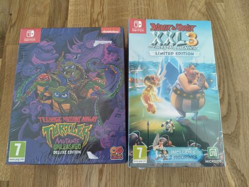 Nintendo Switch Games - TMNT & Asterix & Obelix, Spelcomputers en Games, Games | Nintendo Switch, Nieuw, Avontuur en Actie, 2 spelers