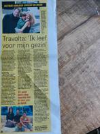 John Travolta verloor vrouw en zoon Krantenartikel, Verzamelen, Tijdschriften, Kranten en Knipsels, Knipsel(s), Ophalen of Verzenden