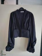 Luc-ce blouse met ballonmouwen - Maat M, Ophalen of Verzenden, Zo goed als nieuw, Maat 38/40 (M), Zwart