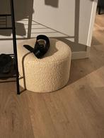 Poef beige, Huis en Inrichting, Ophalen, Minder dan 50 cm, Rond, Minder dan 50 cm