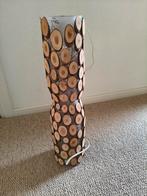 Unieke Staande Lamp met Houten Details, Huis en Inrichting, Ophalen of Verzenden, Zo goed als nieuw, Minder dan 100 cm, Modern