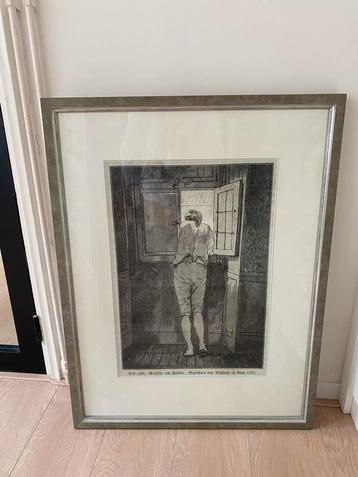 Goethe bij het Venster - Prachtige Print beschikbaar voor biedingen