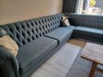 Luxe Hoekbank met Chesterfield Details, Huis en Inrichting, Banken | Bankstellen, Ophalen, Gebruikt, 100 tot 125 cm, 300 cm of meer