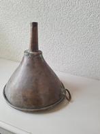 Antiek koperen trechter hoogte 25cm., Ophalen of Verzenden, Koper