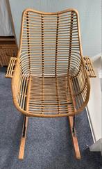 Rotan Schommelstoel, Huis en Inrichting, Ophalen, Gebruikt, Bruin, Riet of Rotan