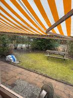 Elektrische zonnescherm - 5,85m breed, Tuin en Terras, Zonneschermen, Ophalen, Gebruikt, 450 cm of meer, Elektrisch