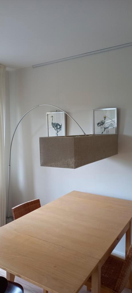 Booglamp Delicious Interiors, type: Vigaro,kap: 35x108x25 cm, Huis en Inrichting, Lampen | Vloerlampen, Zo goed als nieuw, 150 tot 200 cm