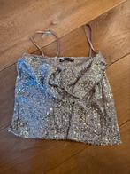 Zara glitter top maat S, Kleding | Dames, Ophalen of Verzenden, Zo goed als nieuw, Maat 38/40 (M), Zonder mouw
