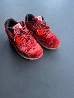 Nike air max 90 red velvet, maat 38 / 24 cm, Kleding | Dames, Schoenen, Ophalen of Verzenden, Gedragen, Rood, Sneakers of Gympen