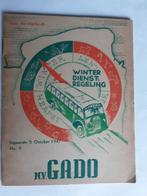 HOOGEZAND,GRONINGEN, N.V. G.A.D.O. DIENSTREG. 5 OCTOBER 1947, Ophalen of Verzenden, Gebruikt, Bus of Metro, Overige typen