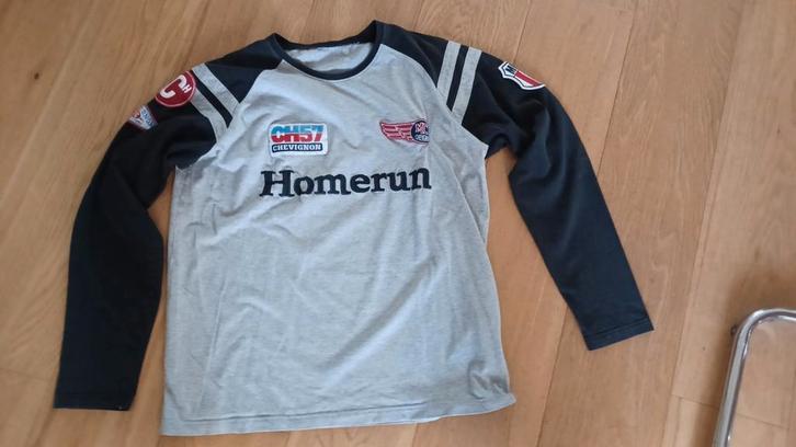 Chevignon heren t-shirt longsleeve maat XL, Kleding | Heren, T-shirts, Zo goed als nieuw, Maat 56/58 (XL), Grijs, Ophalen of Verzenden