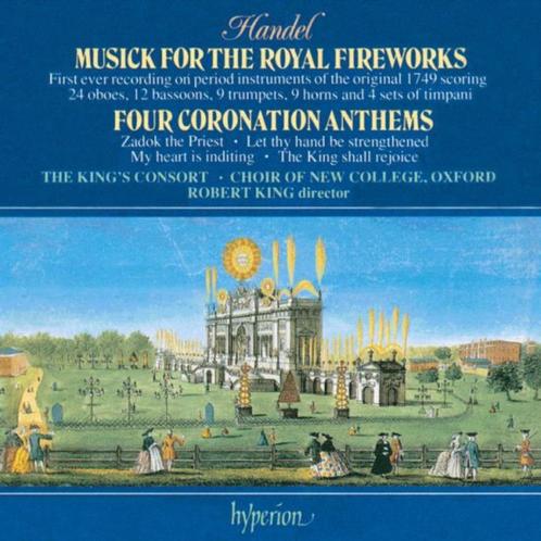 HANDEL Musick for the royal fireworks CD KING HYPERION, Cd's en Dvd's, Cd's | Klassiek, Gebruikt, Orkest of Ballet, Barok, Ophalen of Verzenden
