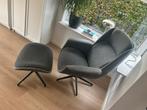 Fauteuil draai en kiepstoel met voetstuk zgan, Huis en Inrichting, Stoelen, Ophalen of Verzenden, Zo goed als nieuw, Eén