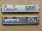 2x Samsung 4GB PC3-10600 DDR3-1333MHz ECC Registered CL9, Computers en Software, RAM geheugen, 1333 MHz, Server, DDR3, Ophalen of Verzenden