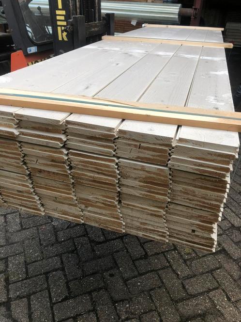 Mooie partij G+G wit gegronden planken, Tuin en Terras, Palen, Balken en Planken, Zo goed als nieuw, Planken, Ophalen