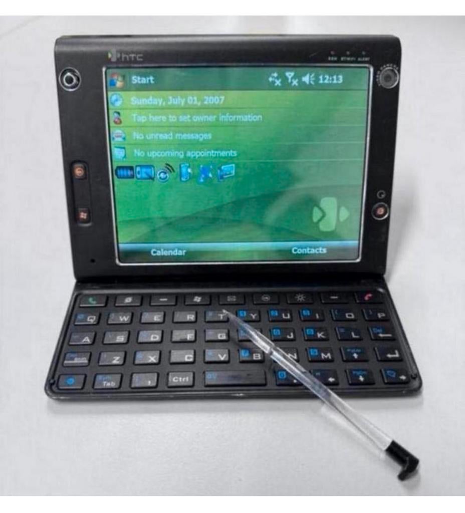 ZELDZAAM - HTC Advantage X7500 - Windows telefoon vintage, Telecommunicatie, Mobiele telefoons | HTC, HTC, Zwart, Fysiek toetsenbord