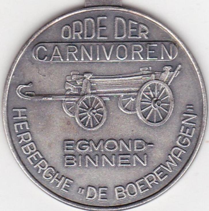 EGMOND - BINNEN ORDE DER CARNIVOREN, Postzegels en Munten, Penningen en Medailles, Overige materialen, Ophalen of Verzenden